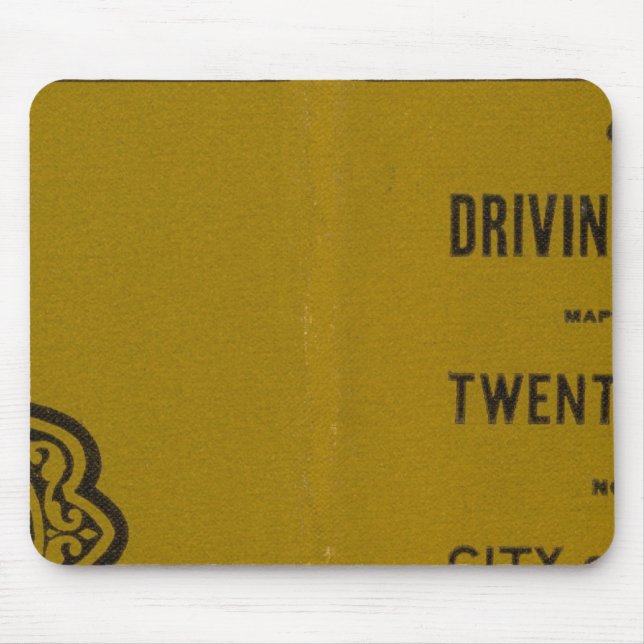 Mousepad Mapa de condução e rodas de Colton dos EUA 3 (Frente)