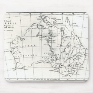 Mousepad Mapa de esboço de Austrália