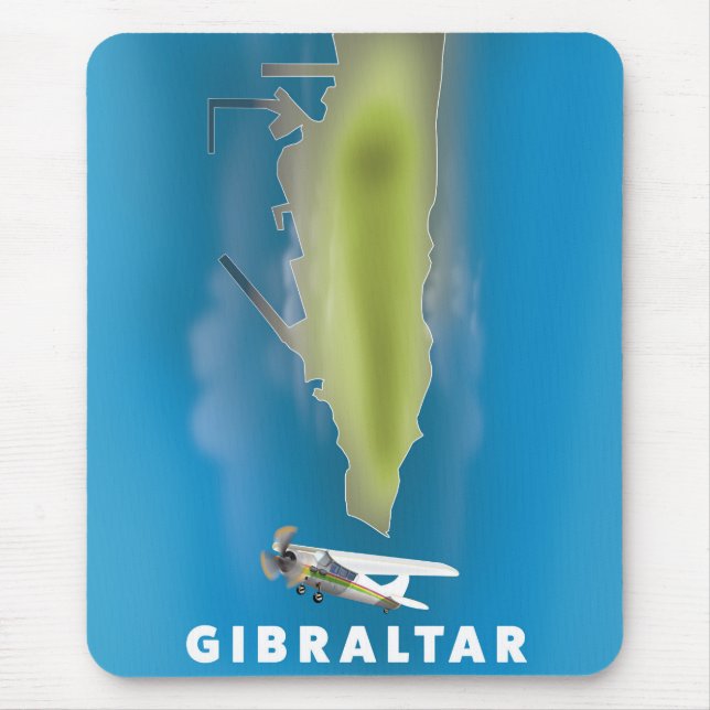 Mousepad Mapa de Gibraltar (Frente)