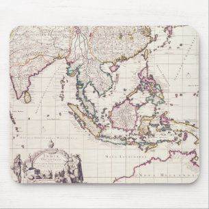 Mousepad Mapa de India & das Índias do leste