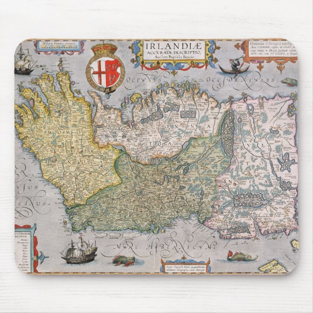 Mousepad Mapa de Ireland (Frente)