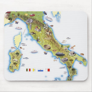Mousepad Mapa de Italia