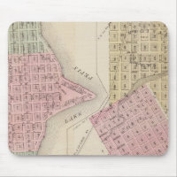 Mapa de Lake City, e Mapa de Wabasha, Minnesota