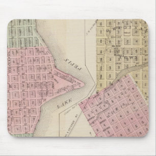 Mousepad Mapa de Lake City, e Mapa de Wabasha, Minnesota