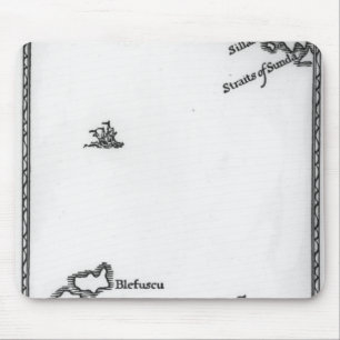 Mousepad Mapa de Lilliput e de Blefuscu