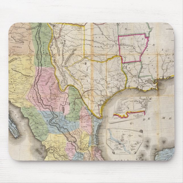 Mousepad Mapa de los Estados Unidos da América (Frente)