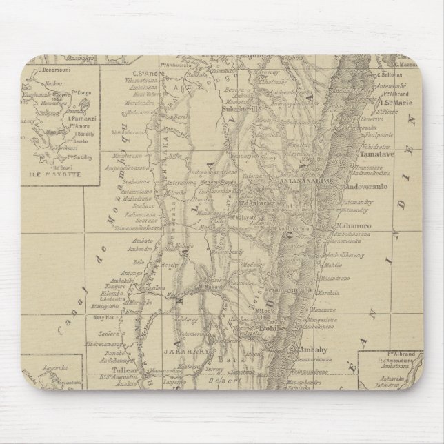 Mousepad Mapa de Madagascar (Frente)