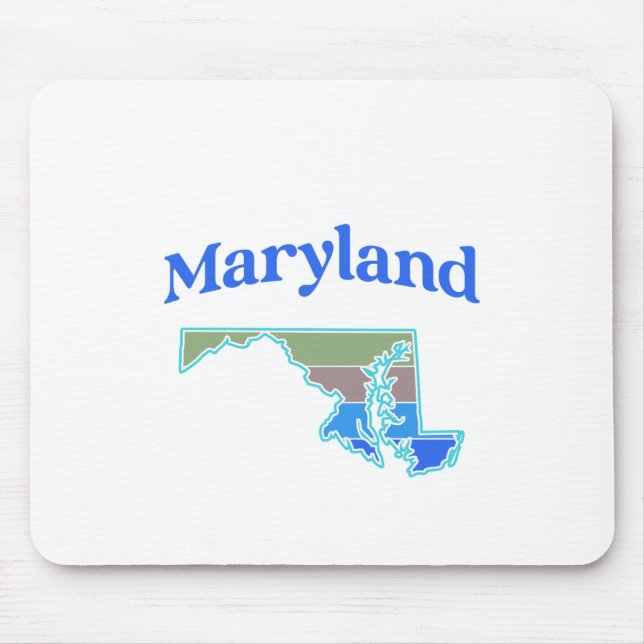 Mousepad Mapa de Maryland (Frente)