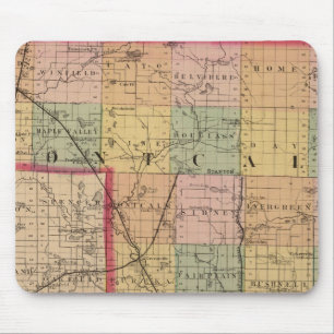 Mousepad Mapa de Montcalm County, Michigan