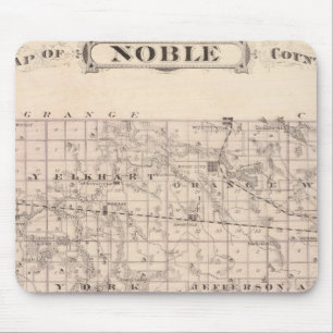 Mousepad Mapa de Noble County