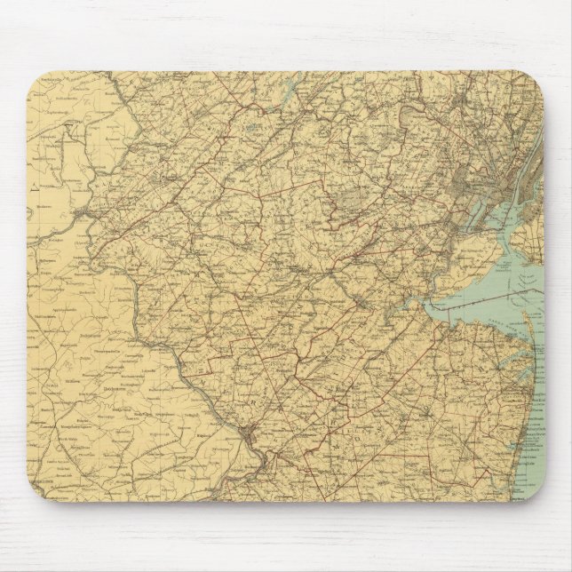 Mousepad Mapa de Nova Jersey (Frente)