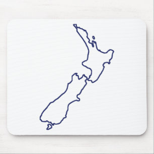 Mousepad Mapa de Nova Zelândia