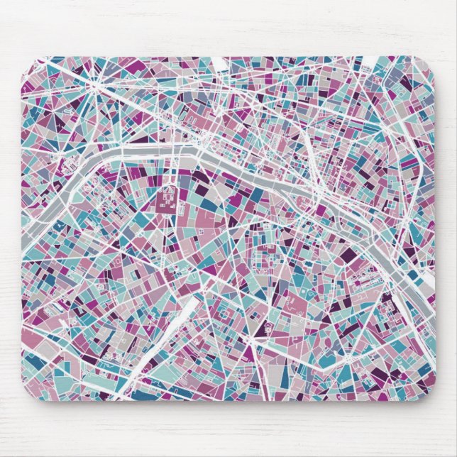 Mousepad Mapa de Paris France (Frente)