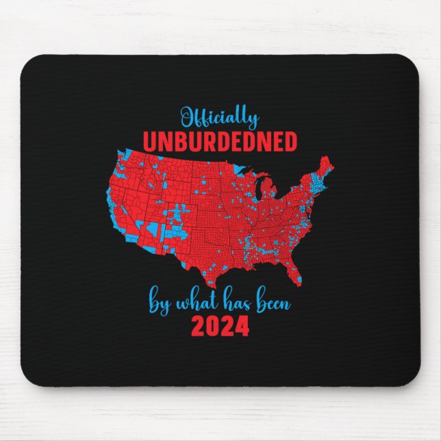 Mousepad Mapa de Resultados da Eleição de 2024 (Frente)