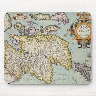 Mousepad Mapa de Scotland Miliaria Scotia