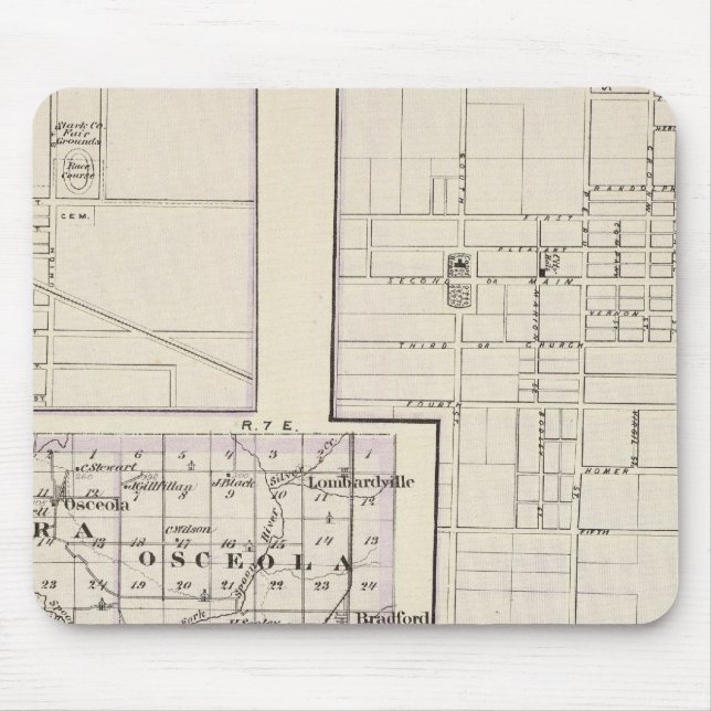 Mousepad Mapa de Stark e da parte oeste de Marshall (Frente)