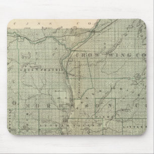 Mousepad Mapa de Todd, Morrison, Minnesota