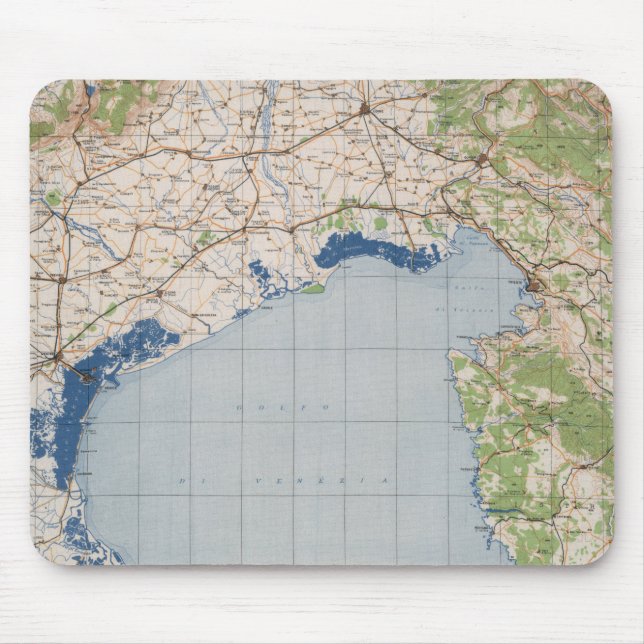 Mousepad Mapa de Veneza, Itália (Frente)