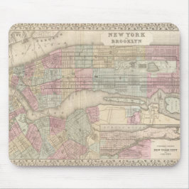Mousepad Mapa de Vintage do Nova Iorque