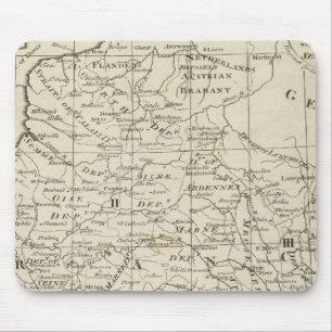 Mousepad Mapa do assento da guerra na França