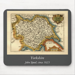 Mousepad Mapa do Atlas Antiquário Antiquário do Condado de