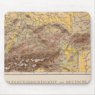 Mousepad Mapa do Atlas da Europa Central