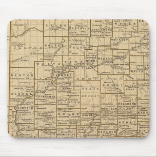 Mousepad Mapa do Atlas de Indiana