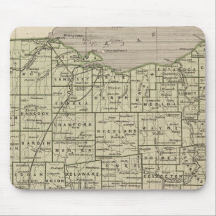 Mousepad Mapa do Atlas de Ohio