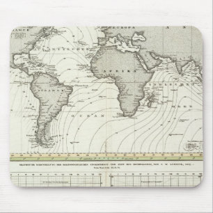 Mousepad Mapa do Atlas de Onda Lateral