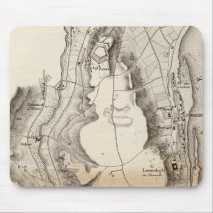 Mousepad Mapa do Atlas do Plateau da Rua