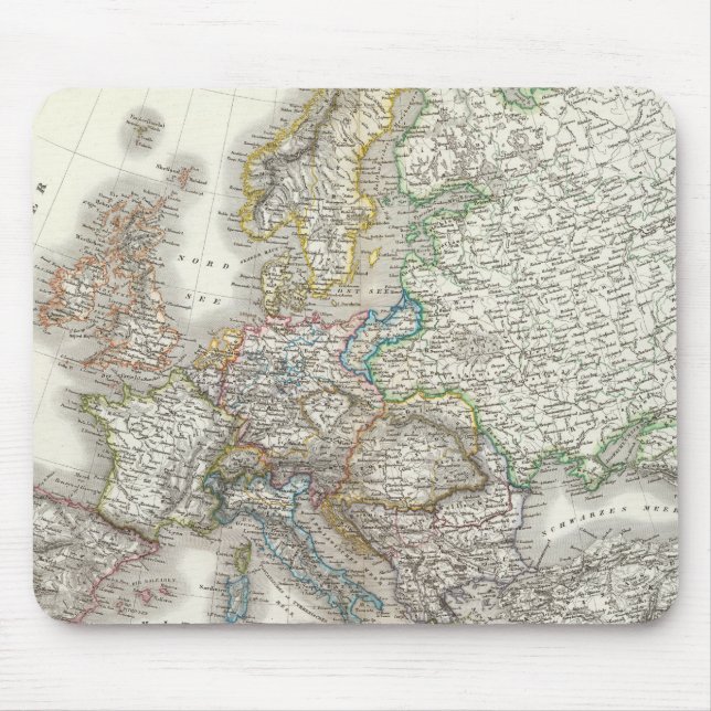 Mousepad Mapa do Atlas Europa (Frente)