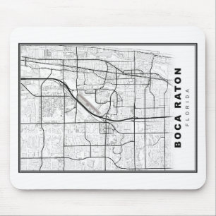 Mousepad Mapa do Boca Raton