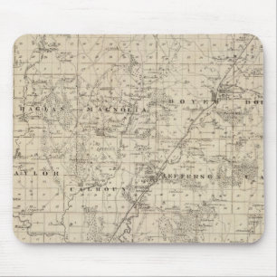Mousepad Mapa do Condado de Harrison, Estado de Iowa