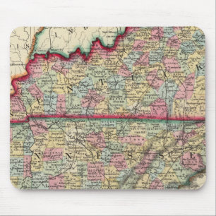 Mousepad Mapa Do Condado De Kentucky E Tennessee