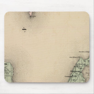 Mousepad Mapa do Condado de Leelanau, Michigan