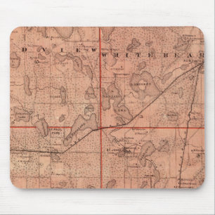 Mousepad Mapa do Condado de Ramsey, Minnesota