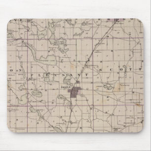 Mousepad Mapa do Condado de Steuben Indiana