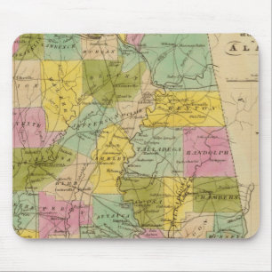 Mousepad Mapa do Estado do Alabama