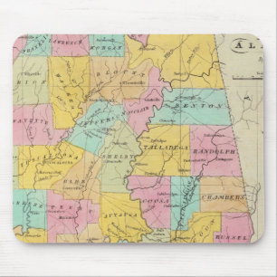Mousepad Mapa do Estado do Alabama