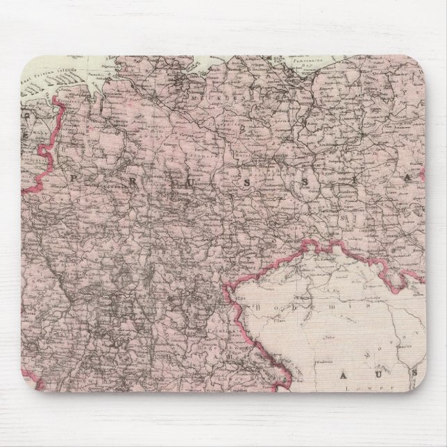 Mousepad Mapa do Império Alemão (Frente)