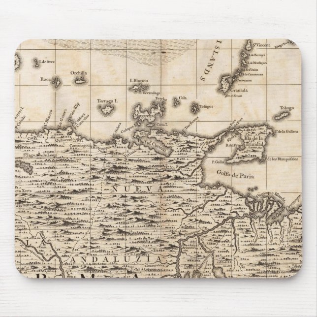 Mousepad Mapa do Império Britânico na América 19 (Frente)