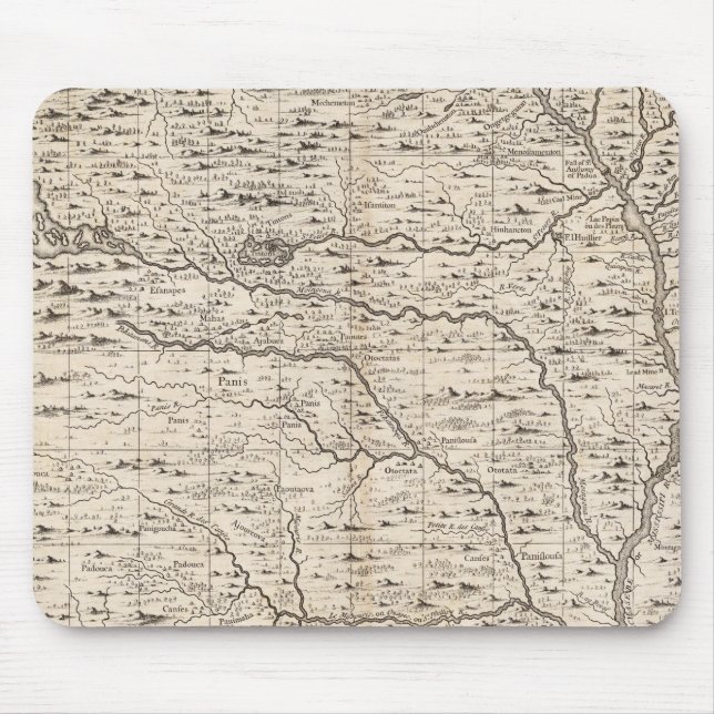 Mousepad Mapa do Império Britânico na América 5 (Frente)