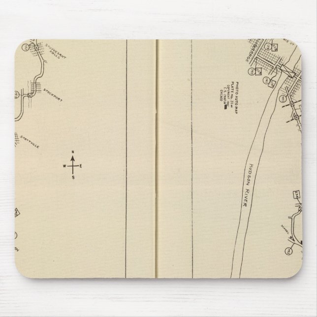 Mousepad Mapa do Índice Columbia County Rensselaer County N (Frente)