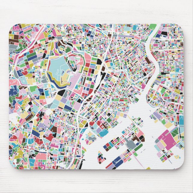 Mousepad Mapa do Japão de Tóquio (Frente)