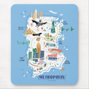 Mousepad Mapa do Livro de Metrópolis
