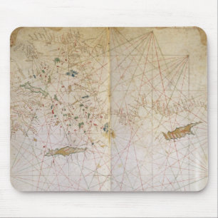 Mousepad Mapa do mediterrâneo oriental