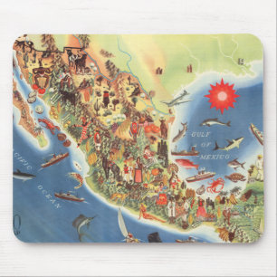 Mousepad Mapa do México por Miguel Gomez Medina