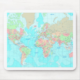 Mousepad Mapa do mundo