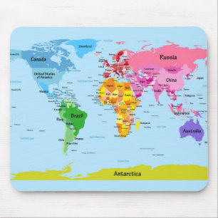 Mousepad Mapa do mundo