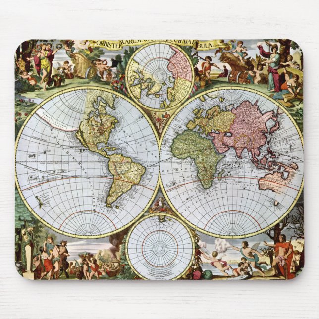 Mousepad Mapa do mundo (Frente)